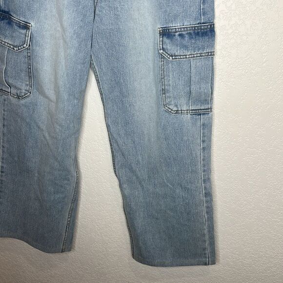 NWT The Frankie Shop KAI CARGO DENIM PANTS - Worn Wash - Small - Picture 5 of 16